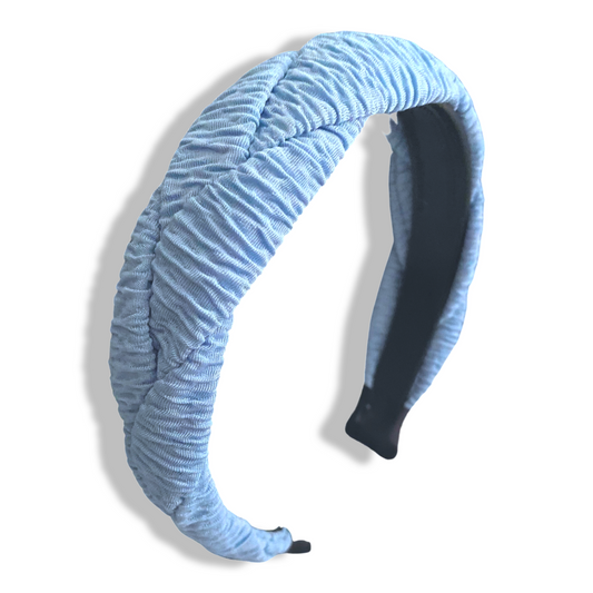 Baby blue braided headband