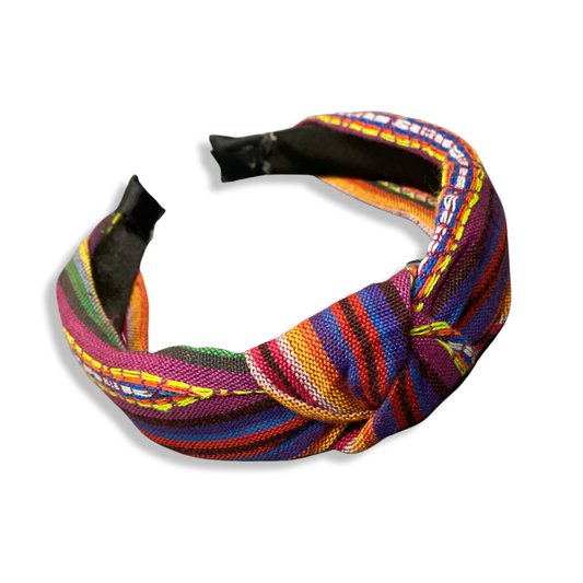 Orange/purple multicolor headband