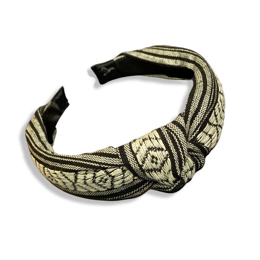 Black/gray knot headband